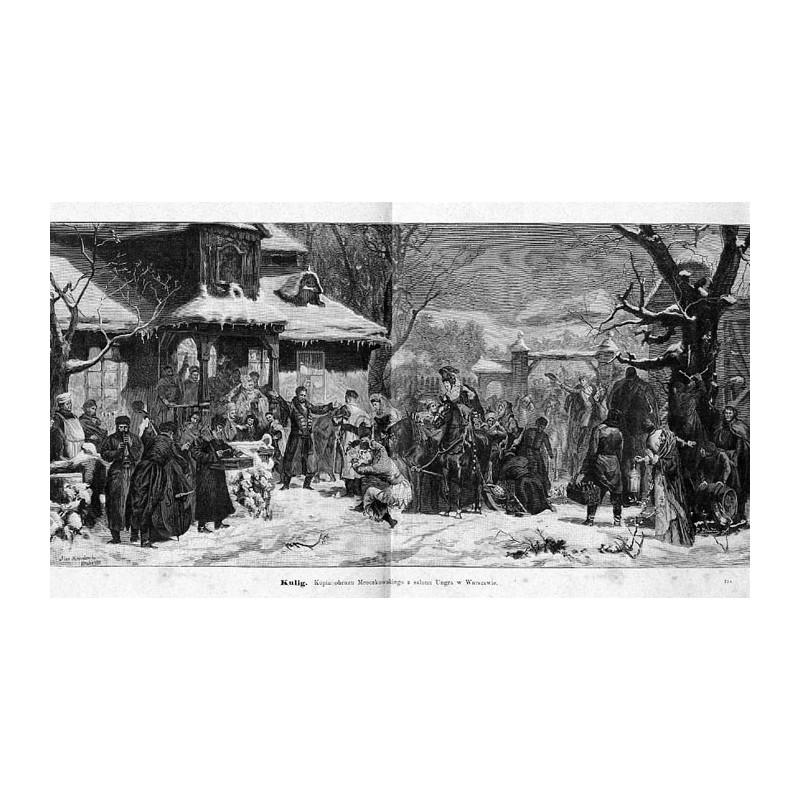 "Kulig. Kopia obrazu Mroczkowskiego z salonu Ungra w Warszawie. 754"