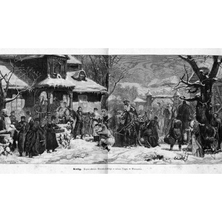 "Kulig. Kopia obrazu Mroczkowskiego z salonu Ungra w Warszawie. 754"