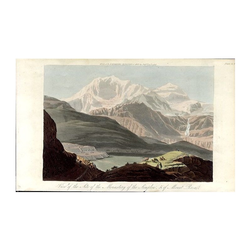 "View of the Site of the Monastery of the Simplon, & of Mount Rosal."