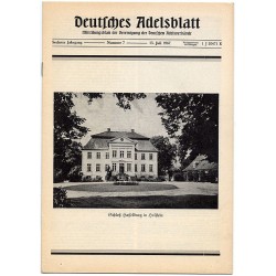 Deutsches Adelsblatt. 6. Jahrgang (1967). Nr 7 (15 VII 1967) [Schloß Hasselburg in Holstein]