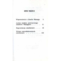 Ekslibris numizmatyczny Józefa Wanaga