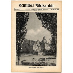Deutsches Adelsarchiv. 16. Jahrgang (1960). Nr 3 (15 III 1960) [Haus Rodenberg an der Emscher]