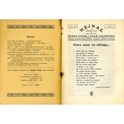 Hejnał nad Morzem Życia ze Szczytów Prawd Ducha i Praw Człowieka. Miesięcznik poświęcony wiedzy duchowej. (1929). Z. 7 (Lipiec 1