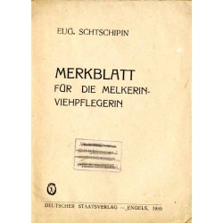 Merkblatt für die Melkerin-Viehpflegerin