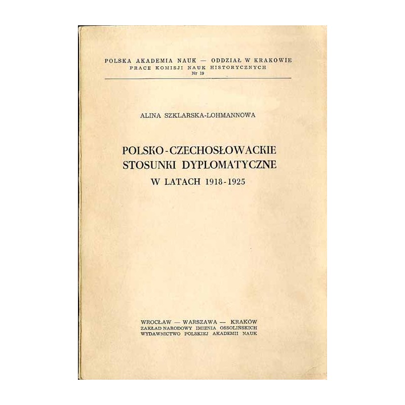 Polsko-czechosłowackie stosunki dyplomatyczne w latach 1918-1925