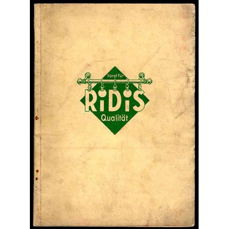 Bürgt für Ridis Qualität. Brehorst & Dewor. Metallwarengroßhandlung für Innendekoration, Schottwitz, Krs. Breslau
