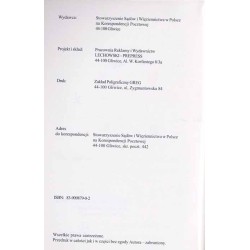 Sądy i więziennictwo w Polsce na korespondencji pocztowej okresu powojennego. Katalog specjalizowany 1999-2000