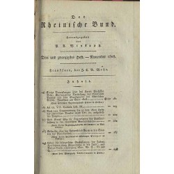 Der Rheinische Bund. Eine Zeitschrift historisch-politisch-stastistisch-geographischen Inhalts. B.8 (1808). Heft 22-24 (X-XII 18