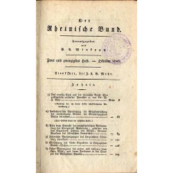 Der Rheinische Bund. Eine Zeitschrift historisch-politisch-stastistisch-geographischen Inhalts. B.8 (1808). Heft 22-24 (X-XII 18
