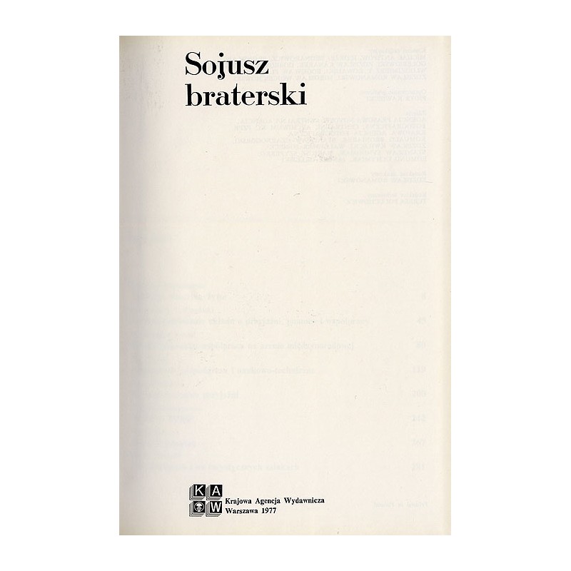 Sojusz braterski