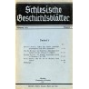 Schlesische Geschichtsblätter. Mitteilungen des Vereins für Geschichte Schlesiens. 1939. Nr 1 [Januar] / Wrocław-Leśnica  Deuts