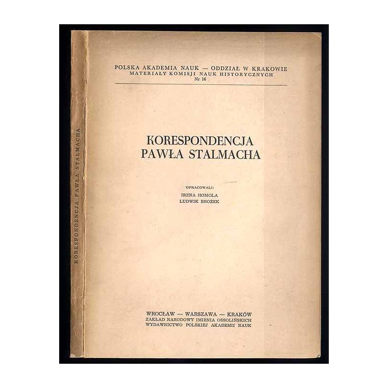 Korespondencja Pawła Stalmacha