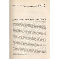 Śpiew w Szkole. Miesięcznik. Organ Komisji Muzyki i Śpiewu Wydziału Pedagogicznego Związku Nauczycielstwa Polskiego. R.5 (1938-1