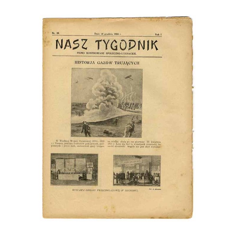 Nasz Tygodnik. Pismo ilustrowane społeczno-literackie. R.1 (1924). Nr 28 (14 grudnia 1924)