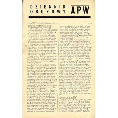 Dziennik Obozowy APW. 1944. Nr 98 (30 maja 1944)