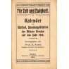 Für Zeit und Ewigkeit. Kalender des Kathol. Sonntagsblattes der Diözese Breslau auf das Jahr 1904