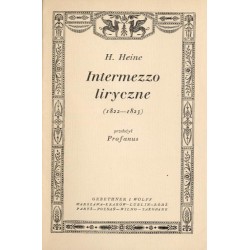 Intermezzo liryczne (1822-1823)