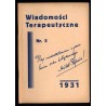 Wiadomości Terapeutyczne. Dwumiesięcznik. R. 3 (1931). Nr 5 (Wrzesień-Październik 1931)