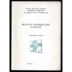 Biuletyn Informacyjny Kampanii "Harcerski Pomnik". Nr 1 (X 1981)