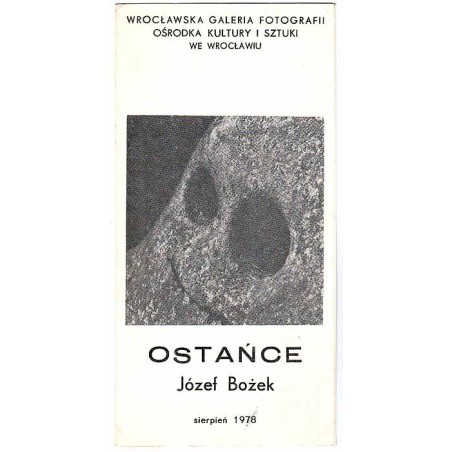 Ostańce - Józef Bożek, sierpień 1978