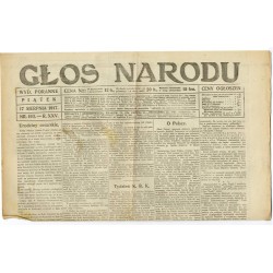 Głos Narodu. R.25 (1917). Nr 193 (17 sierpnia 1917). Wydanie poranne
