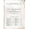 Fotograf Polski. Miesięcznik ilustrowany. Rocznik 1929. Spis artykułów zawartych w "Fotografie Polskim" za rok 1929