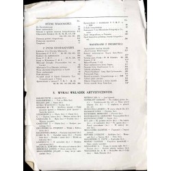 Fotograf Polski. Miesięcznik ilustrowany. Rocznik 1929. Spis artykułów zawartych w "Fotografie Polskim" za rok 1929