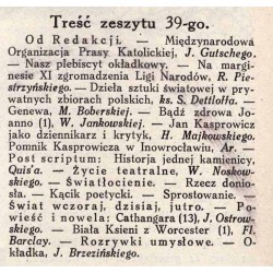 Tęcza. Ilustrowane pismo tygodniowe. R.4 (1930). Z. 39 (27 września 1930) / Jerzy Brzeziński / Inowrocław i Jan Kasprowicz / Gen