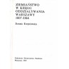 Ziemiaństwo w kręgu oddziaływania Warszawy 1807-1864