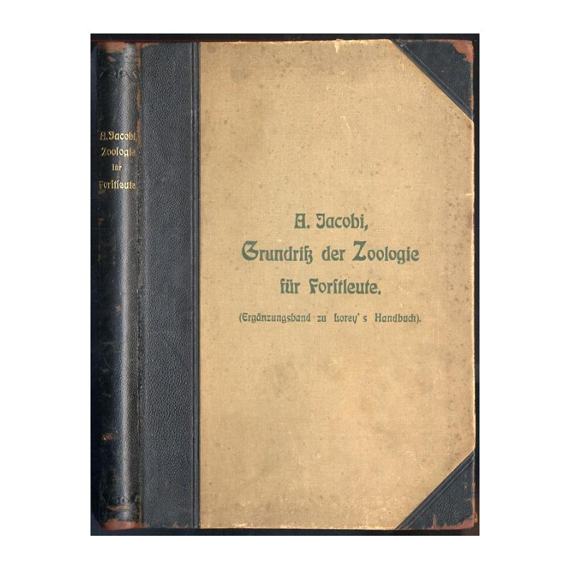 Grundriss der Zoologie für Forstleute. Ergänzungsband zu Lorey’s Handbuch der Forstwissenschaft