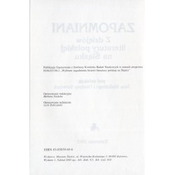 Zapomniani. Z dziejów literatury polskiej na Śląsku