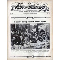 Łódź w Ilustracji. Dodatek niedzielny do "Kurjera Łódzkiego". R.3 (1926). Nr 37 (12 września 1926)