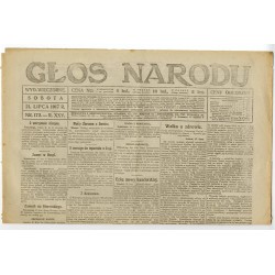 Głos Narodu. R.25 (1917). Nr 172 (21 lipca 1917). Wydanie wieczorne