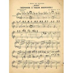 "Lili" (Réponse a Valse Destinée.). Op. 47