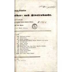 Sechs und Zwanzig Tabellen Grundzüge der Erd-, Völker- und Staatenkunde. Ein Leitfaden für höhere Schulen und den Selbstunterric