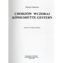 Chorzów wczoraj. Königshütte gestern