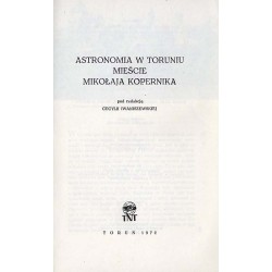 Astronomia w Toruniu mieście Mikołaja Kopernika