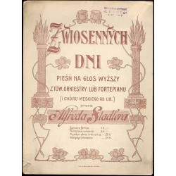 Z wiosennych dni. Op. 15