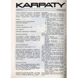 Karpaty. Materiały szkoleniowe dla przodowników turystyki górskiej PTTK, przewodników górskich, informatorów turystycznych i zaa