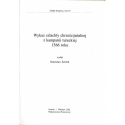 Wykaz szlachty chrześcijańskiej z kampanii tureckiej 1566 roku