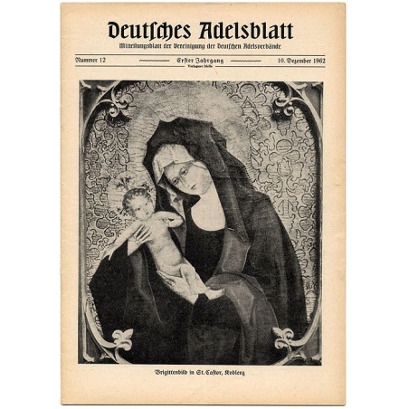 Deutsches Adelsblatt. 1. Jahrgang (1962). Nr 12 (10 XII 1962) [Brigittenbild in St. Castor, Koblenz]