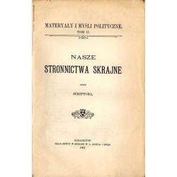 Nasze stronnictwa skrajne