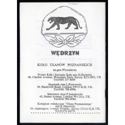 Ułan Poznański. Biuletyn informacyjny Koła 15 Pułku Ułanów Poznańskich Im. Generała Władysława Andersa. R.56 (1999). Nr 1/138 (I