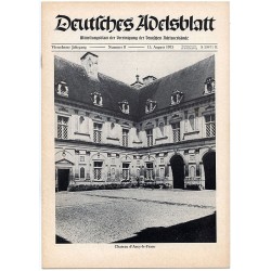 Deutsches Adelsblatt. 14. Jahrgang (1975). Nr 8 (15 VIII 1975) [Chateau d'Ancy-le-Franc]