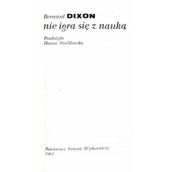 Nie igra się z nauką