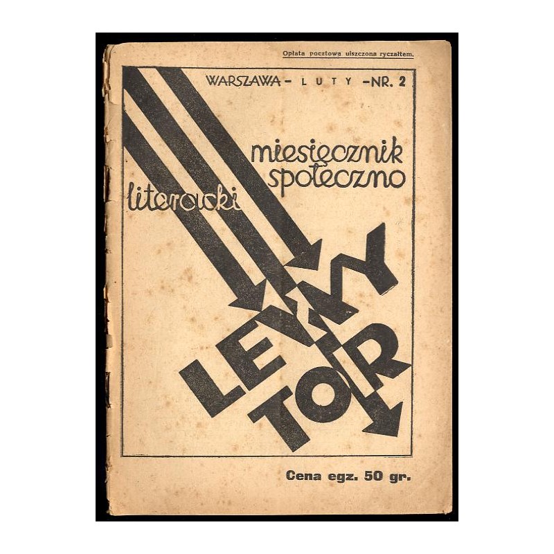 Lewy Tor. Miesięcznik społeczno-literacki. 1935. Nr 2 (Luty 1935)