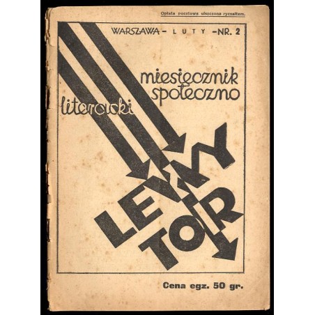 Lewy Tor. Miesięcznik społeczno-literacki. 1935. Nr 2 (Luty 1935)
