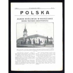 Polska. R.1 (1935). Nr 4 (27 października 1935). Zamek Królewski w Warszawie. Siedziba Prezydenta Rzeczypospolitej