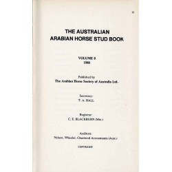 The Australian Arabian Horse Stud Book. Vol.8 (1980)