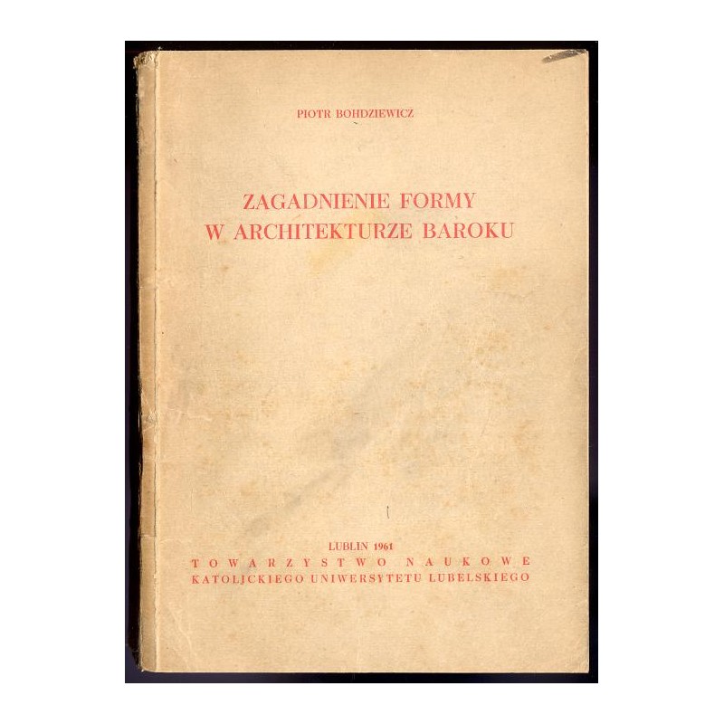 Zagadnienie formy w architekturze baroku